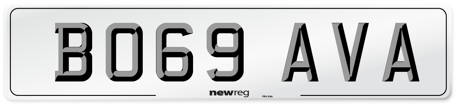 BO69 AVA Number Plate from New Reg